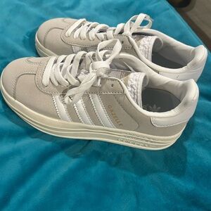 Adidas Women's Gazelle Sneakers - Beige and White